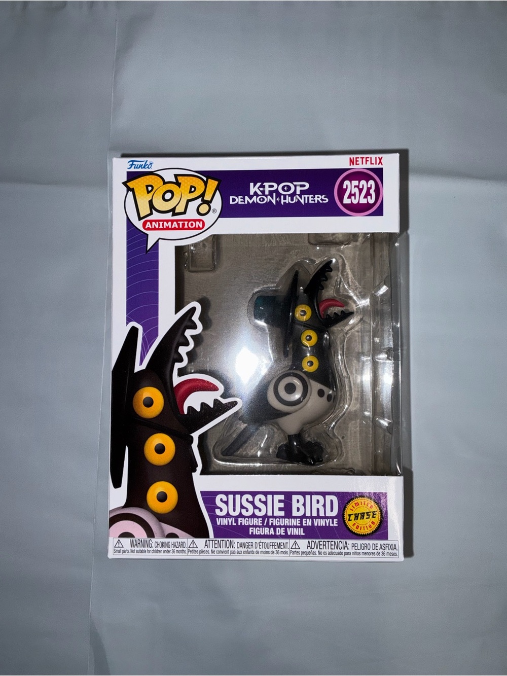 Funko POP! 1/72 Chase K-POP Demon Hunters Sussie Bird 2523 w/ Card + PROTECTOR